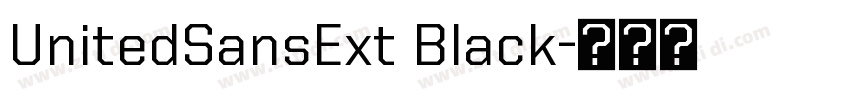 UnitedSansExt Black字体转换